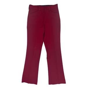 Vintage 70s Farah Wine Polyester Knit Pants Women's 31x33 USA Made